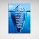 Картина на холсте для мотивации Success iceberg, 30х40 см, Холст полиэстеровый