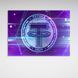 Картина на холсті Гроші криптовалюти монета фіолетова Tether USDT, 30х40 см, Холст поліестеровий