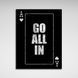 Картина на холсте для мотивации All in silver, 30х40 см, Холст полиэстеровый