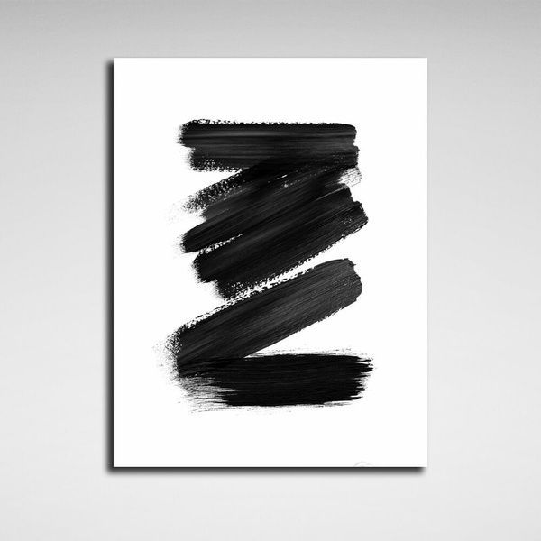 Картина на холсте абстракция Stacked Faded Strokes, 30х40 см, Холст полиэстеровый