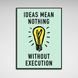 Картина на холсте Монополия Ideas mean nothing, 30х40 см, Холст полиэстеровый