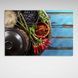 Картина на холсте на стену для кухни Крупы с карри, 30х45 см, Холст полиэстеровый