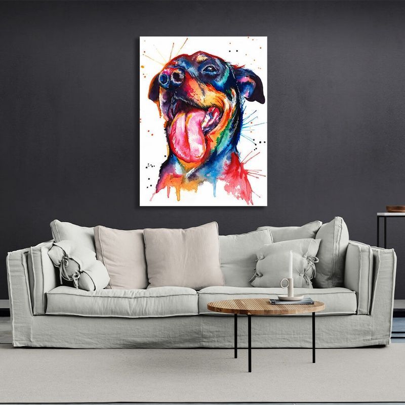 Картина на холсті Ротвейлер, 30х40 см, Холст поліестеровий