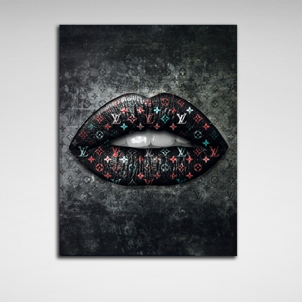 Картина на холсті Lips LV color, 30х40 см, Холст поліестеровий