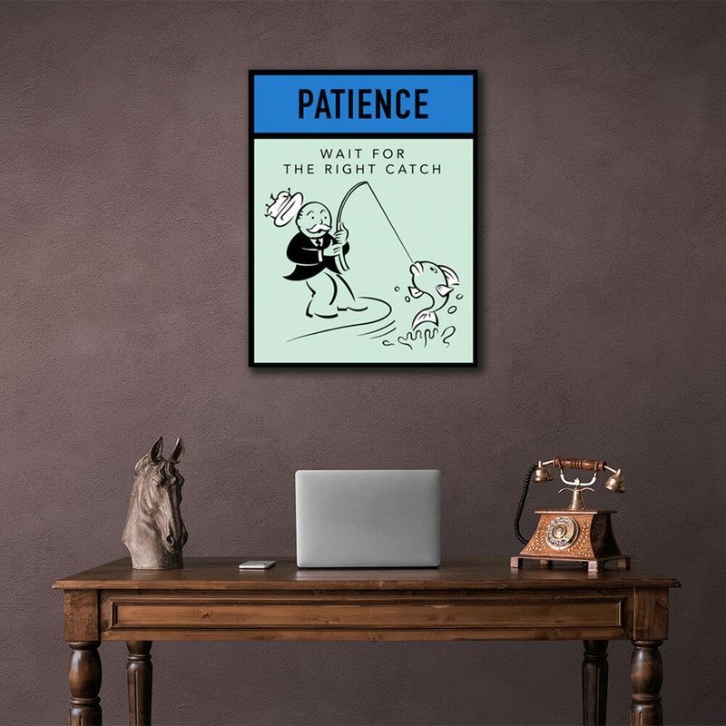 Картина на холсте Монополия Patience, 30х40 см, Холст полиэстеровый