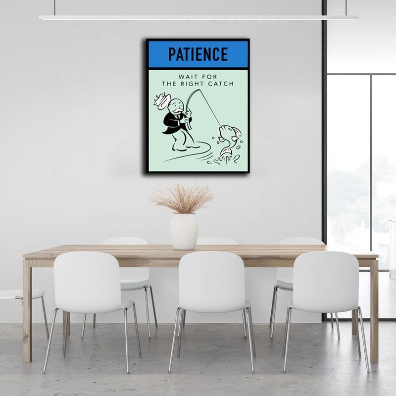 Картина на холсте Монополия Patience, 30х40 см, Холст полиэстеровый