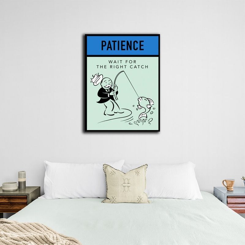 Картина на холсте Монополия Patience, 30х40 см, Холст полиэстеровый