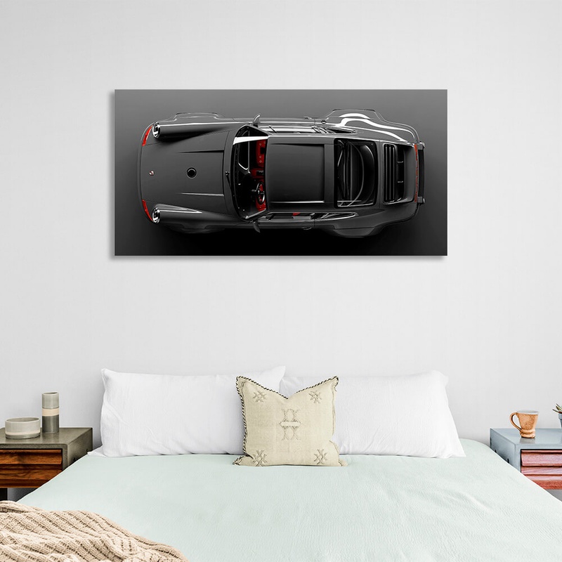 Картина на полотні Porsche верхній ракурс, 30х60 см, Холст поліестеровий