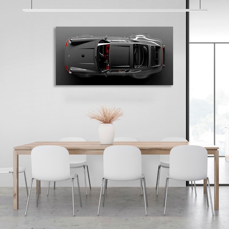 Картина на полотні Porsche верхній ракурс, 30х60 см, Холст поліестеровий