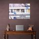 Картина на холсте в офис для мотивации 100 долларов Взгляд Бенжамина Франклина, 30х40 см, Холст полиэстеровый