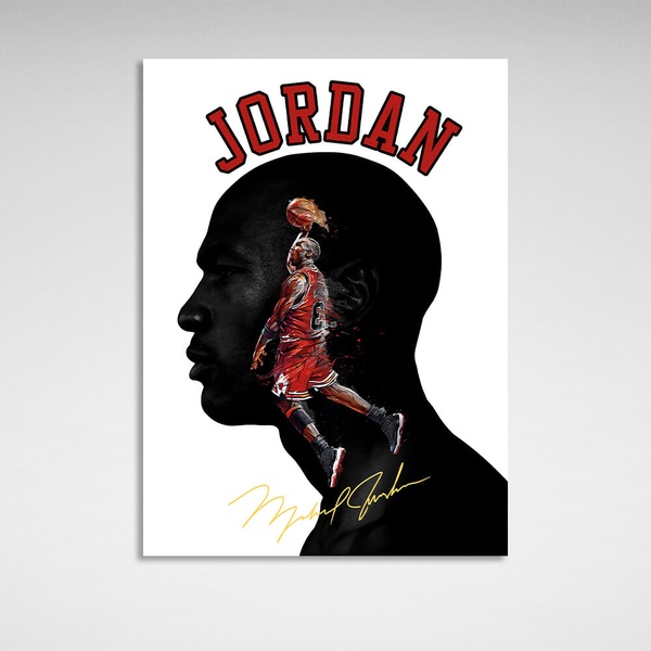 Картина на полотні Баскетболіст Майкл Джордан, 30х40 см, Холст поліестеровий