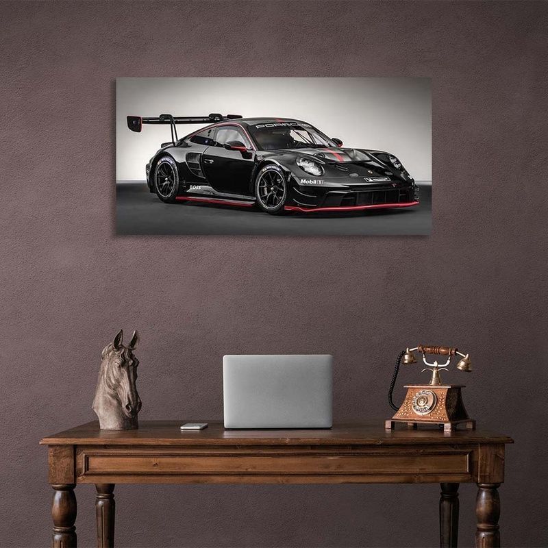 Картина на полотні машина Porsche 911 GT3, 30х60 см, Холст поліестеровий