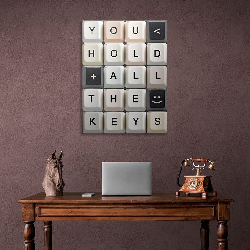 Картина на холсте для мотивации The keys, 30х40 см, Холст полиэстеровый