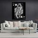 Картина на холсте для мотивации Queen silver, 30х40 см, Холст полиэстеровый