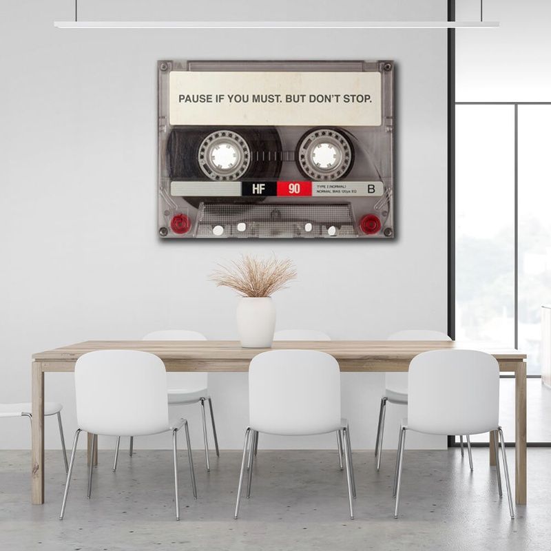 Картина на холсте для мотивации Dont stop, 30х40 см, Холст полиэстеровый