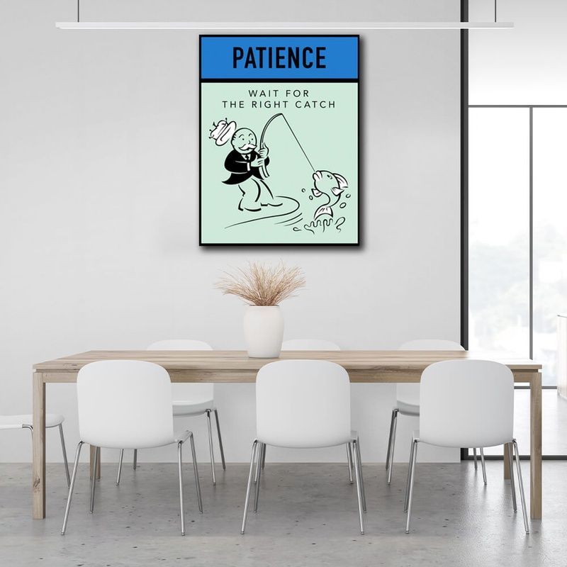 Картина на холсте Монополия Patience, 30х40 см, Холст полиэстеровый