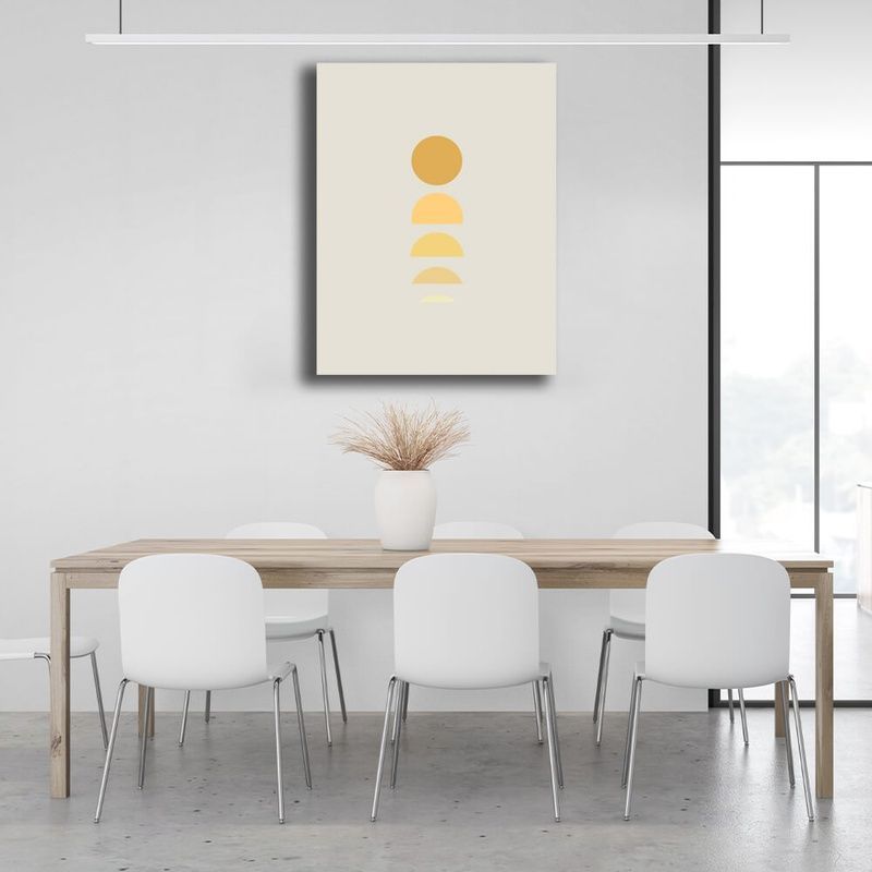 Картина на холсте абстракция Fading shades yellow, 30х40 см, Холст полиэстеровый