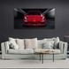 Картина на полотні на стіну автомобіль червоний Porsche 911 Carrera GTS, 30х60 см, Холст поліестеровий