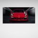Картина на полотні на стіну автомобіль червоний Porsche 911 Carrera GTS, 30х60 см, Холст поліестеровий
