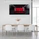 Картина на полотні на стіну автомобіль червоний Porsche 911 Carrera GTS, 30х60 см, Холст поліестеровий