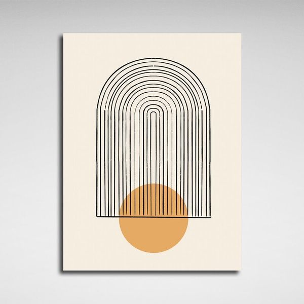 Картина на холсті абстракція Sunny minimalism, 30х40 см, Холст поліестеровий
