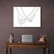 Картина на холсті абстракція Couple hands, 30х40 см, Холст поліестеровий