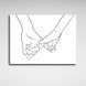 Картина на холсті абстракція Couple hands, 30х40 см, Холст поліестеровий