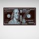 Картина на холсті 100 доларів чорні платинові Platinum Franklin, 30х60 см, Холст поліестеровий