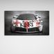 Картина на холсті для мотивації Graffiti king Ferrari, 30х60 см, Холст поліестеровий