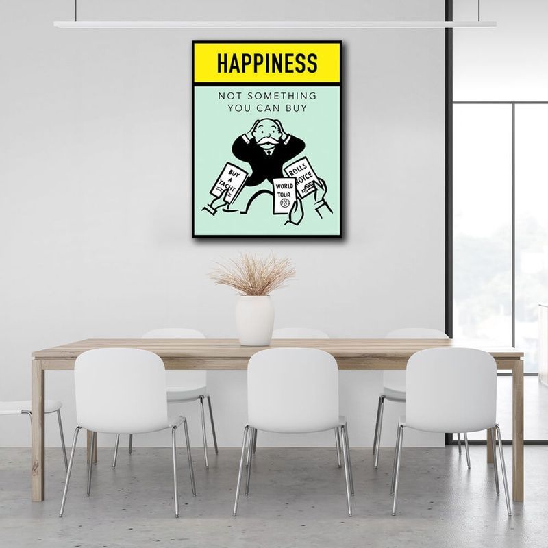 Картина на холсте Монополия Happiness, 30х40 см, Холст полиэстеровый