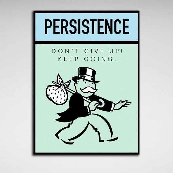 Картина на холсте Монополия Persistence, 30х40 см, Холст полиэстеровый