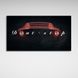 Картина на холсте для мотивации Dont stop Ferrari, 30х60 см, Холст полиэстеровый