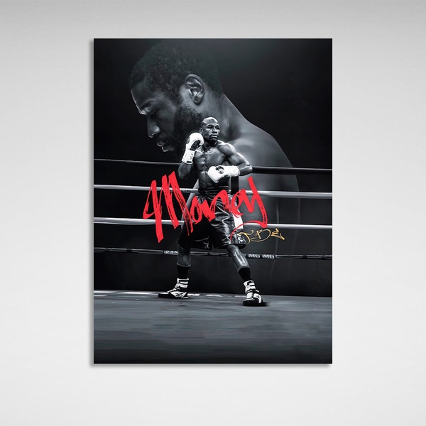 Картина на полотні боксер Флойд Мейвезер, 30х40 см, Холст поліестеровий