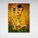 Картина на холсте на стену репродукция Поцелуй Густав Климт, 30х40 см, Холст полиэстеровый