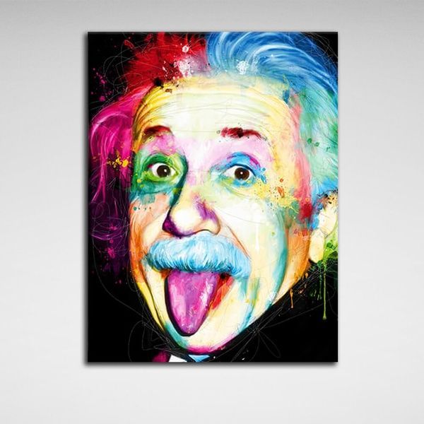 Картина на холсте Einstein, 30х40 см, Холст полиэстеровый